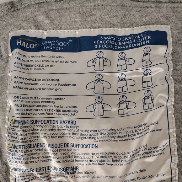 Newborn Bundle Halo Sleep Sack Pajamas & Hat - Picture 8 of 11